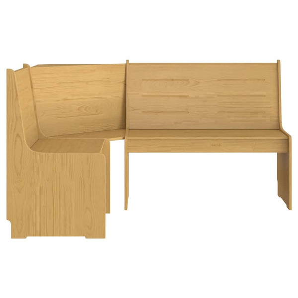 Eckbank REINE 151 cm Honigbraun Kiefer Massivholz