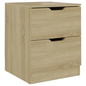 vidaXL Table de chevet chêne Sonoma 40x40x50 cm aggloméré