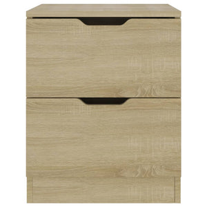 vidaXL Table de chevet chêne Sonoma 40x40x50 cm aggloméré