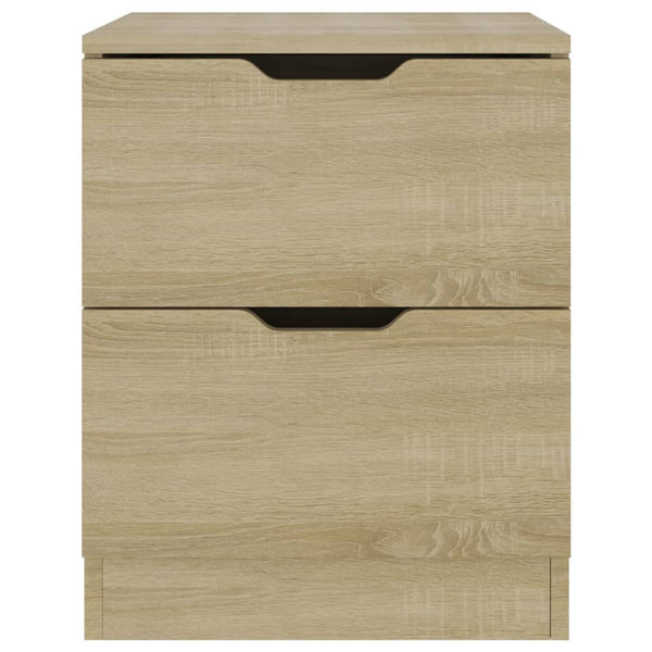 vidaXL Table de chevet chêne Sonoma 40x40x50 cm aggloméré