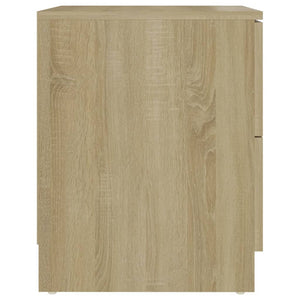 vidaXL Table de chevet chêne Sonoma 40x40x50 cm aggloméré