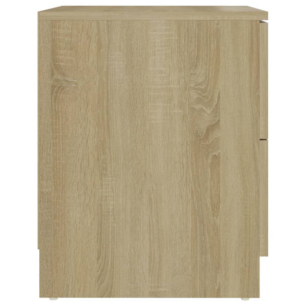 vidaXL Table de chevet chêne Sonoma 40x40x50 cm aggloméré