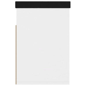 Schuhbank Weiß mit Kissen 80 cm