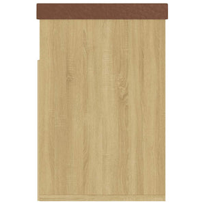 Schuhbank Sonoma Eiche mit Kissen 80cm