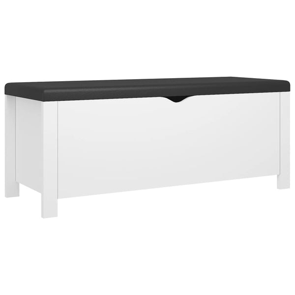 Sitzbank Weiß mit Stauraum 105cm