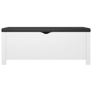 Sitzbank Weiß mit Stauraum 105cm
