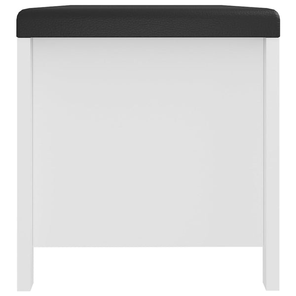 Sitzbank Weiß mit Stauraum 105cm
