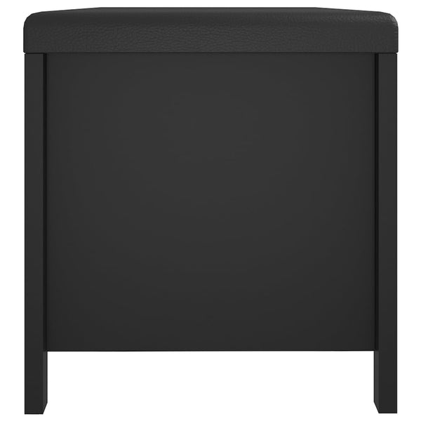 Sitzbank Schwarz mit Stauraum 105cm