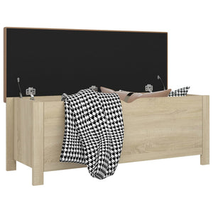 Sitzbank Sonoma-Eiche mit Stauraum 105 cm