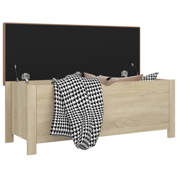 Sitzbank Sonoma-Eiche mit Stauraum 105 cm