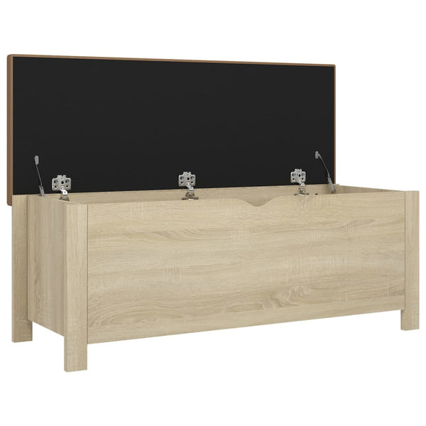 Sitzbank Sonoma-Eiche mit Stauraum 105 cm