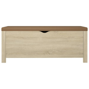 Sitzbank Sonoma-Eiche mit Stauraum 105 cm