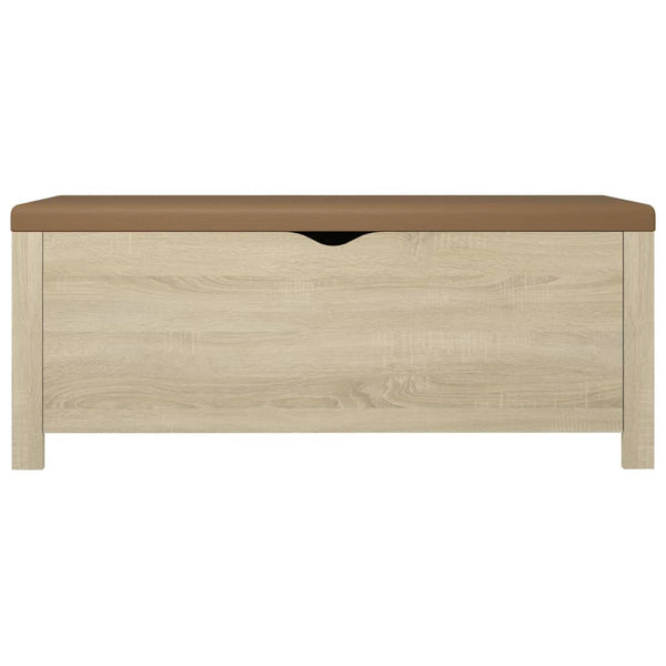 Sitzbank Sonoma-Eiche mit Stauraum 105 cm