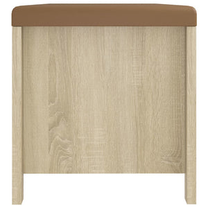 Sitzbank Sonoma-Eiche mit Stauraum 105 cm