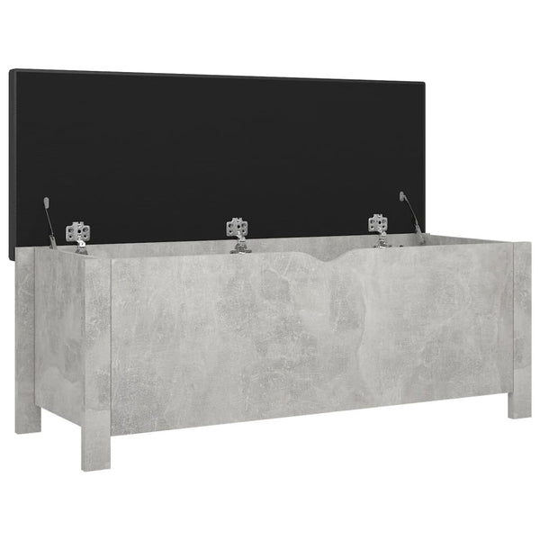 Sitzbank Betongrau mit Stauraum 105cm