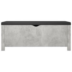 Sitzbank Betongrau mit Stauraum 105cm