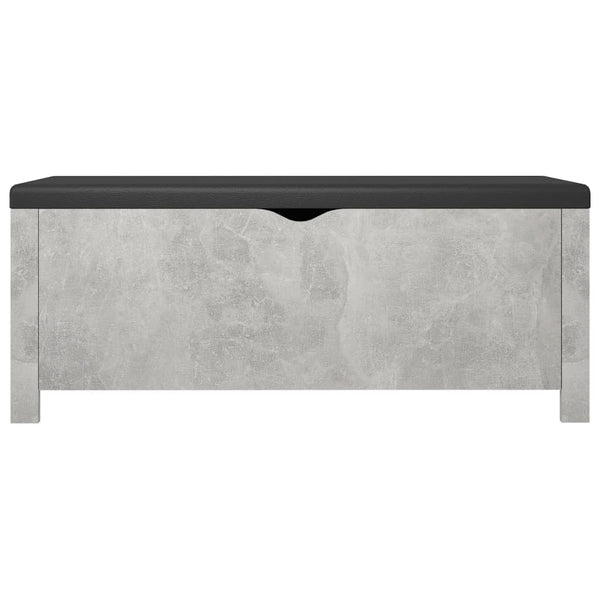 Sitzbank Betongrau mit Stauraum 105cm