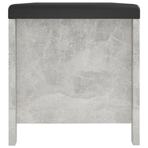 Sitzbank Betongrau mit Stauraum 105cm