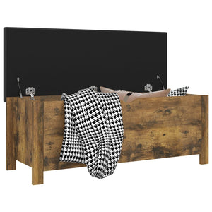 Sitzbank Räuchereiche mit Stauraum 105 cm