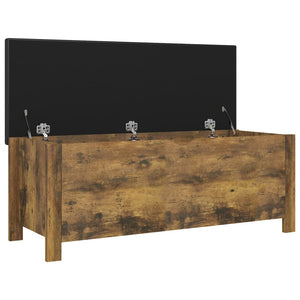 Sitzbank Räuchereiche mit Stauraum 105 cm