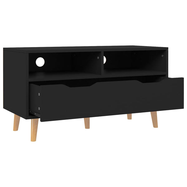 Schwarzer TV-Schrank 90 cm