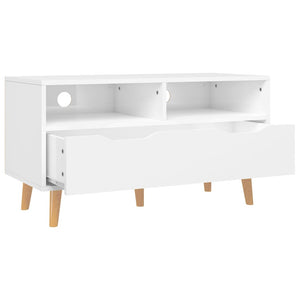 TV-Schrank Weiß Hochglanz 90 cm