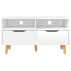 TV-Schrank Weiß Hochglanz 90 cm