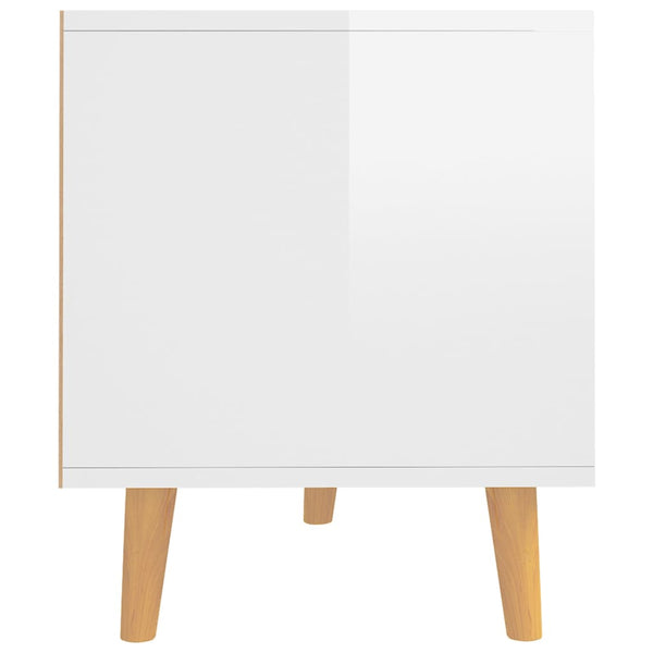 TV-Schrank Weiß Hochglanz 90 cm