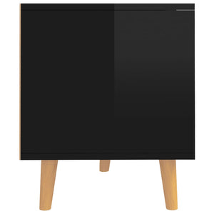 TV-Schrank Schwarz Hochglanz 90 cm