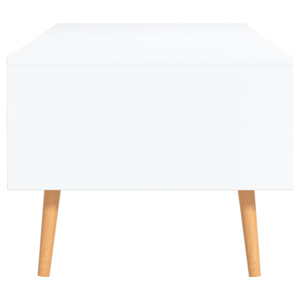 Weißer Couchtisch 100 cm Holzwerkstoff