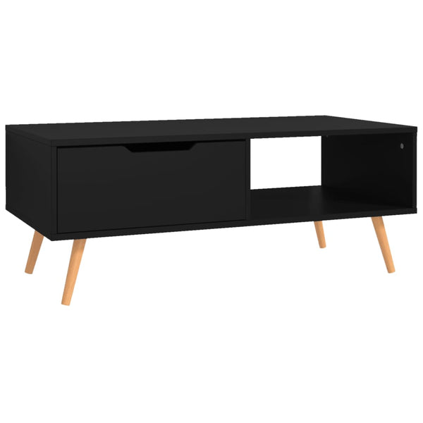 Schwarzer Couchtisch 100 cm