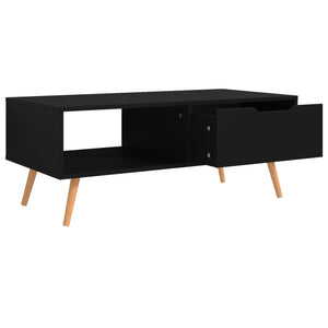 Schwarzer Couchtisch 100 cm
