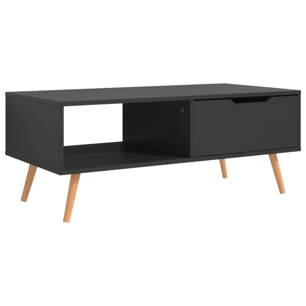 vidaXL Table basse grise 100x49,5x43 cm Bois d'ingénierie