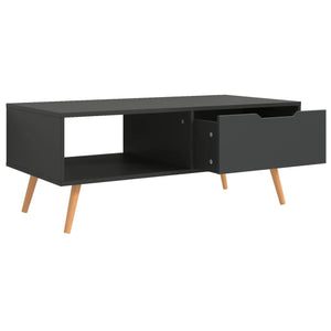 Grauer Couchtisch 100x49,5 cm