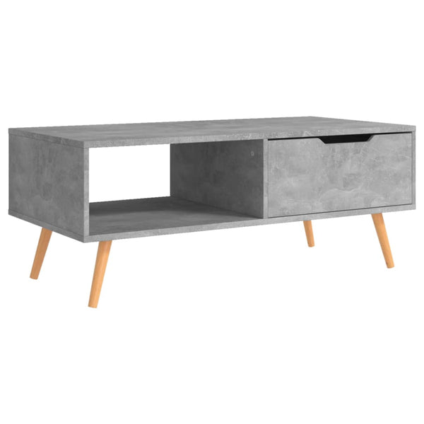 Betongrauer Couchtisch 100 cm