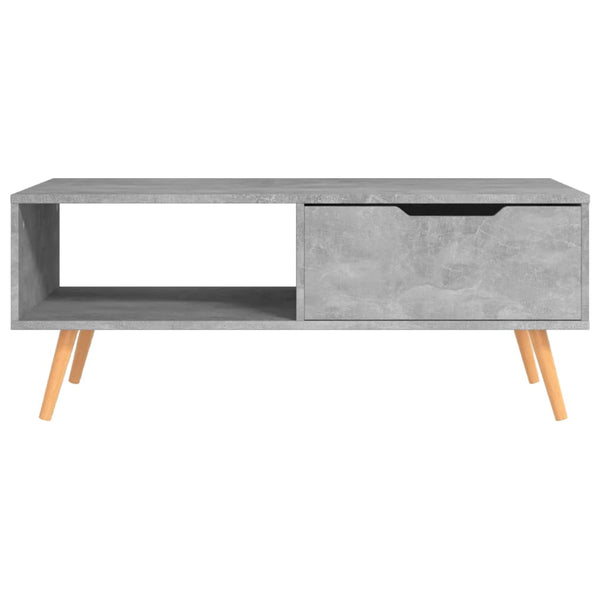 Betongrauer Couchtisch 100 cm