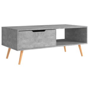 Betongrauer Couchtisch 100 cm