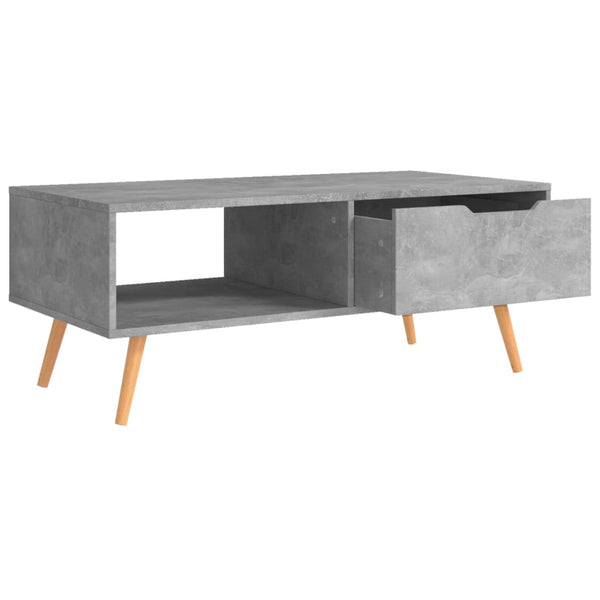 Betongrauer Couchtisch 100 cm