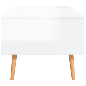 Couchtisch Hochglanz Weiß 100x49,5 cm