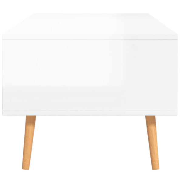 Couchtisch Hochglanz Weiß 100x49,5 cm
