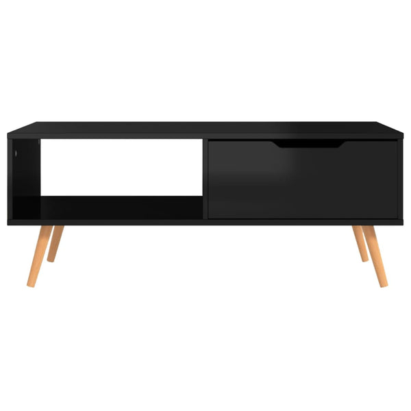 Couchtisch Schwarz Hochglanz 100 cm