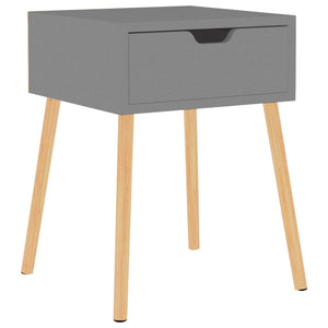 Grauer Nachttisch 40x40x56 cm