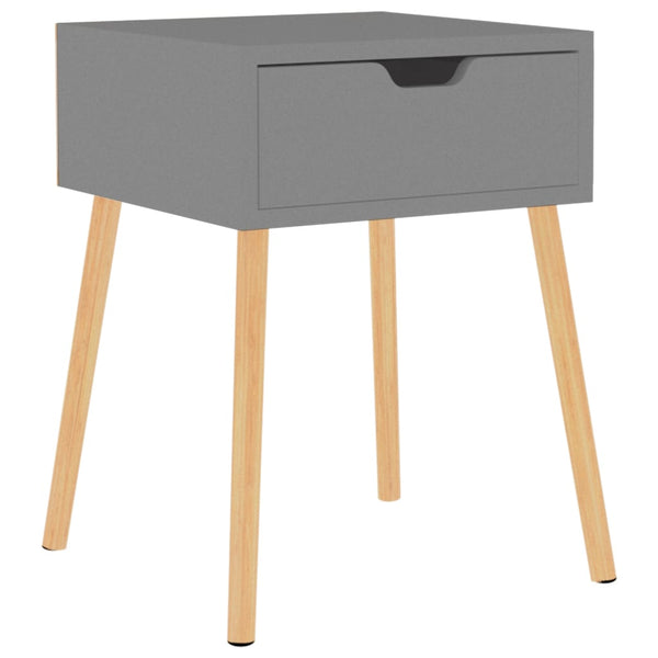 Grauer Nachttisch 40x40x56 cm