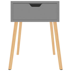 Grauer Nachttisch 40x40x56 cm