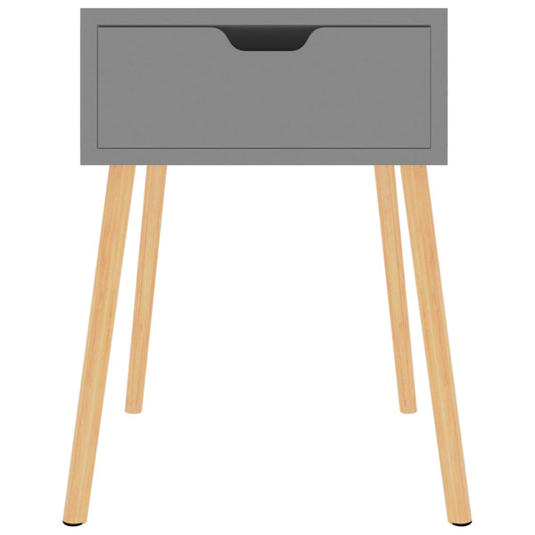 Grauer Nachttisch 40x40x56 cm