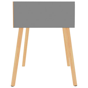 Grauer Nachttisch 40x40x56 cm