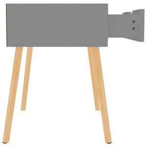 Grauer Nachttisch 40x40x56 cm