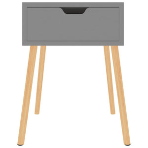 Nachttische Grau 40x40x56cm, 2er-Set
