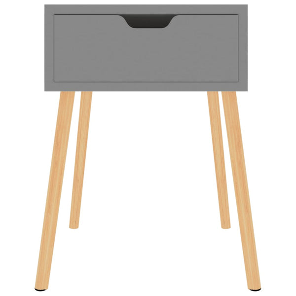 Nachttische Grau 40x40x56cm, 2er-Set