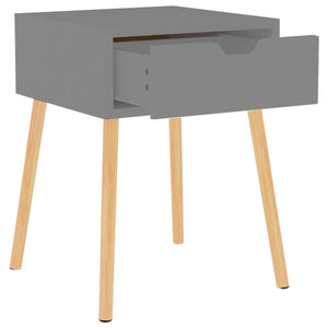 Nachttische Grau 40x40x56cm, 2er-Set